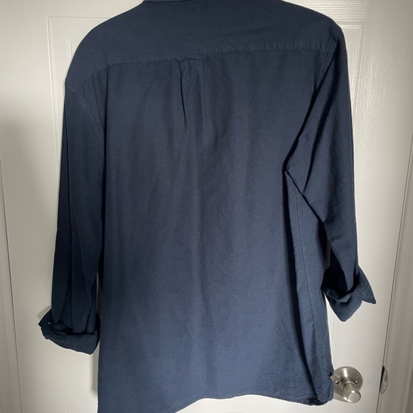 Men’s blue casual button down shirt - Picture 2 of 3